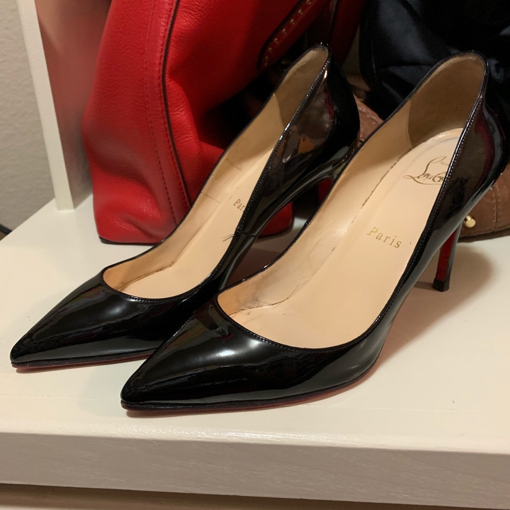 Christian Louboutin Black Patent Heels